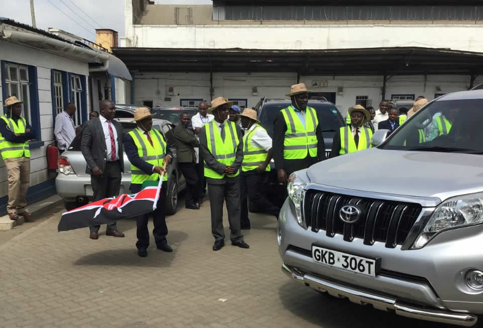 KEMSA Flags off Ten Vehicles for use in HIV Surveys