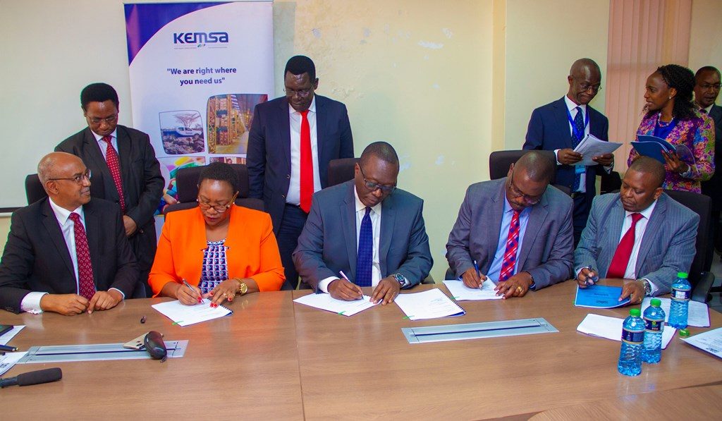 CS Health Officiates Signing of KEMSA Performance Contract