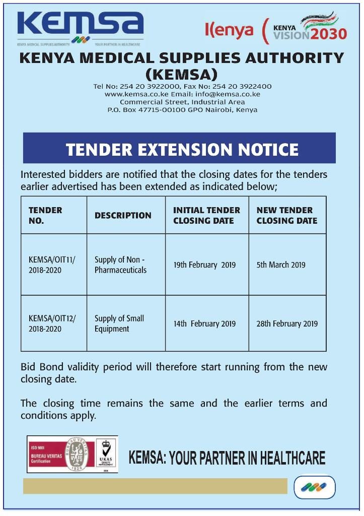 Page1 Kenya Medical Supplies Authority KEMSA