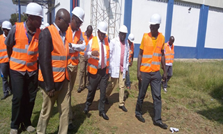 KEMSA CEO Dr. Jonah Manjari with a section of senior management took over the KEMSA Kisumu Distribution Centre .